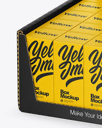 Download Display Box Boxes Mockup In Box Mockups On Yellow Images Object Mockups Yellowimages Mockups