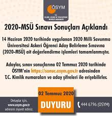 Öğrencilerin heyecanlı bekleyişi son buldu. Son Dakika Osym Msu Sonuclarini Acikladi A Haber En Son Haberler