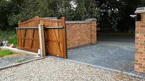 Sliding deck gate sliding on wheels diy wooden deck gate looks like here it is. Sliding Gates For Your Wooden Gates