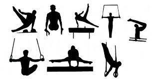 There is white and black image of three persons. 11 Ideeen Over Jotte Silhouet Turnen Kinderen