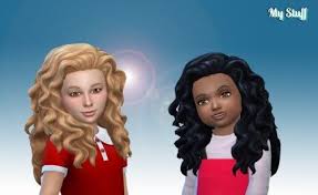 Pin By Yeah No On Sims Sims 4 Curly Hair Kids Curly Hairstyles Curly Hair Styles