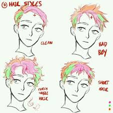 In this case we will draw a fairly messy hair style. Anime Boy Hair Drawing Easy Manga Expert