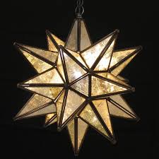 Medium Mirrored Hanging Star Light Hanging Star Light Rustic Pendant Lighting Outdoor Hanging Lights