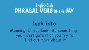 Look Into Vocabulary Englishclub