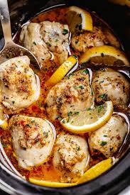 Crock Pot Lemon Garlic Butter Chicken Chicken Slow Cooker Recipes Crockpot Recipes Slow Cooker Chicken Crockpot Recipes