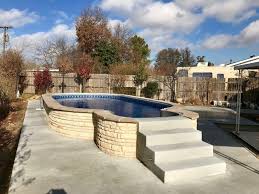 Pin By Pool And Spa Depot On Stealth Semi In Ground Pools Backyard Pool Designs Backyard Pool Landscaping Inground Pool Landscaping