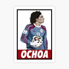 Pues hice este blend de uno de mis porteros fav. Ochoa Stickers Redbubble