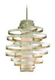 Getting corbett vertigo pendant lights could be the clever and right selection to gain the mood and appearance. Corbett Vertigo 3 Light Pendant Light In Modern Silver Leaf Lightsonline Com