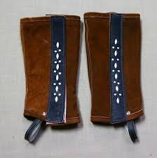 Chaps Brown Leather Half Chaps