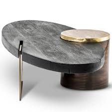 Cast Brass Shou Sugi Ban And Burnished Steel Primal Coffee Table By Egg Designs Coffee Table 3 Piece Coffee Table Set Elegant Living Room Decor