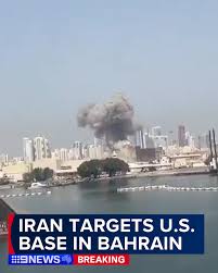 BREAKING: Iran has targeted a U.S. base in Bahrain with a missile attack.  It comes amid reports of multiple explosions in Bahrain, Abu Dhabi and  Qatar, all of which have U.S. bases. #