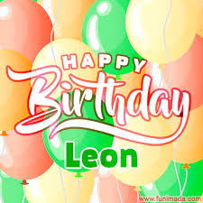 Happy birthday leon the best birthday song band ever. Happy Birthday Image For Leon Colorful Birthday Balloons Gif Animation Download On Funimada Com