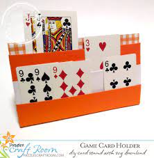 Diy playing card holder is super easy project using felt fabric! Diy Game Card Holder For Playing Cards Instant Svg Download From Pazzles