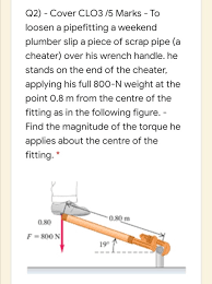 Assemble, install, alter, and repair pipelines or pipe systems that carry sample of reported job titles: Q2 Cover Clo3 75 Marks To Loosen A Pipefitting A Chegg Com