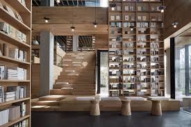 Trippy Wooden Library Is Like A Jungle Gym Of Books Space Design Library Architecture Home Library Design