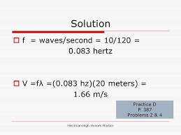 You can observe direct evidence of the speed of sound semester 1 honors physics project, part 1. Herriman High Honors Physics Chapter 11 Vibrations And Waves Ppt Download