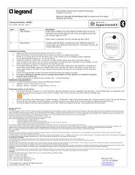 Alarms are spoken as well as siren, allowing the delivery of more information. Legrand Hkms2 Installation Guide Manualzz