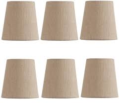 Buy Mini Chandelier Shades Clip On Small Lamp Shade Set Of Six Beige Linen In Cheap Price On Alibaba Com