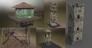Towers Pbr Pack Pbr Towers Environments Pack Pbr Merchandise Design Tower