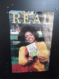 1987 Oprah Winfrey American Library Association Read Campaign Poster Vintage American Library Association Campaign Posters Library Association