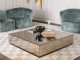 Low Square Mirrored Glass Coffee Table Bryant Square Coffee Table Casamilano Centre Table Design Center Table Living Room Centre Table Living Room