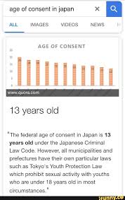 Bahrain, lebanon, malaysia and the united arab emirates. Age Of Consent In Japan X All Images Videos News Age Of Consent The Federal Age Of Consent In Japan Is 13 Years Old Under The Japanese Criminal Law Code However All