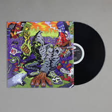 Limited edition triple colored vinyl containing unlocked / unlocked 1.5 (remix) / unlocked instrumentals. Denzel Curry X Kenny Beats Unlocked Bleep