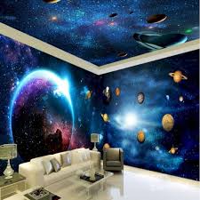 Cool Ways Paint Murals On Walls And Their Easy And Applicable Manufacturing Techniques Space Wall Painting Space Themed Bedroom 3d Wall Murals