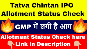 Check the tatva chintan pharma ipo allotment status. Yhbdae7j0i02em