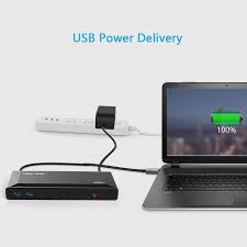 .for macbook, laptop, windows, surface 06:54 kensington triple 4k display docking station for windows, macbooks and surface: Ug69pd2 Usb C Dual 4k Docking Station With Power Delivery Wavlink See The World Powered By Wavlink