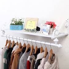 Try out furnica solutions and choose the best furniture these products are great for hanging clothes. Heavy Duty Metal Clothes Rail Wall Mounted Garment Hanging Rack Shelf Wardorbe Wall Clothing Rack Clothing Rack Wall Mounted Clothing Rack