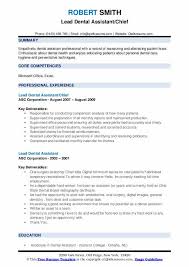 Without him or her, the clinic would be in chaos. Lead Dental Assistant Resume Samples Qwikresume