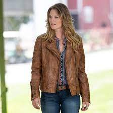 Scully Brown Sanded Leather Jacket Cowgirl Delight Western Wear For Women Jackets Western Wear