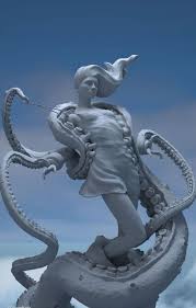 Cgportfolio Chris Bostjanick Via Pincg Com Sculpture Octopus Art Digital Sculpture