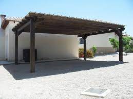 Car Port Photos Double Timber Carport Campos Del Rio Murcia Pergola Carport Designs Pergola Carport