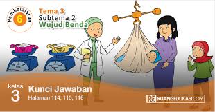 Kunci Jawaban Tema 3 Kelas 3 Halaman 114 115 116 Buku Tematik Kurikulum 2013 Kurikulum Kunci Buku