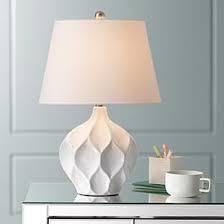 Dobbs White Ceramic Accent Table Lamp White Ceramic Lamps Bedside Table Lamps Ceramic Table Lamps