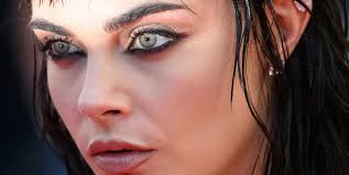 Cara Delevingne debuts jet-black hair at Cannes