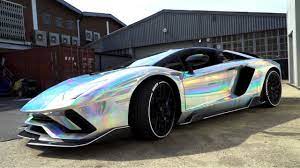 Dazzling Chrome Holographic Lamborghini Aventador Wrap For Grand Tour Youtube Lamborghini has been producing svs since they produce supercars. dazzling chrome holographic lamborghini aventador wrap for grand tour