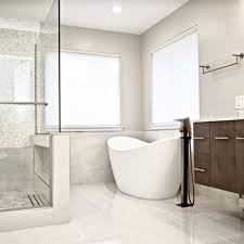One of the first things we needed to tackle in our master bathroom makeover were the floors. White Carrara Marble Tile Master Bathroom Millcreek Wa Dream Home Construction