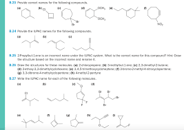 Iupac recommendations and preferred name 2013 (blue book) was published in december 2013. Solved B 27 Write The Iupac Name For Each Of The Followin Chegg Com