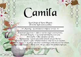 Camila Names With Meaning Latin Names Emotions