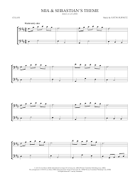 Mia & sebastian's theme justin hurwitz | piano duet sheet music. Mia Sebastian S Theme From La La Land Sheet Music Justin Hurwitz Cello Duet