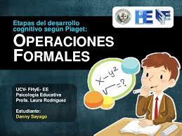 Etapas Del Desarrollo Cognitivo Segun Piaget Operaciones Formales