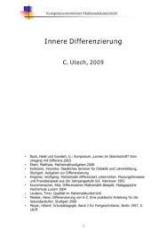 Optimierung des lernprozess bei hochbegabten. Innere Differenzierung