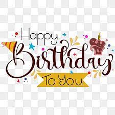 Happy Birthday To You Text Lettering With Stars Happy Birthday Happy Birthday To You Happy Day Png And Vector With Transparent Background For Free Download In 2021 Happy Anniversary Lettering Happy