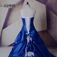 Maybe you would like to learn more about one of these? Lorie Gothic Royal Blau Kathedrale Zug Brautkleider Mit Weiss Spitze Ballkleid Nach Mass Hohe Qualitat Braut Kleid Echt Foto Aliexpress