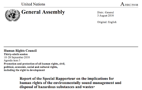 United Nations Human Rights Council 2018 Report Of The Special Rapporteur On The Implicati Human Rights Council United Nations Human Rights All Human Rights