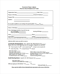 Free 9 Sample Reservation Forms In Pdf