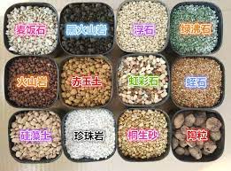 無土介質 不含土壤 幾乎不含營養素 人造無機如發泡煉石 真珠石perlite 蛭石 保綠人造土 所有礦物類植料都不含氮 盆土表面放石礫可穩固植株 減少蒸散 澆水時培養土也不至濺出 礫材 發泡煉石